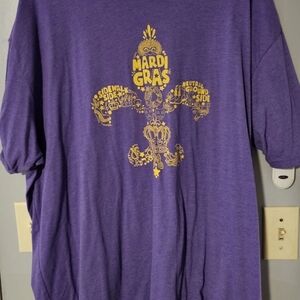 Mens Unbranded Mardi Gras Fleur de Lis T Shirt Size 3xl